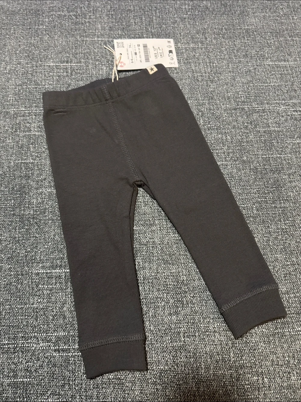 Black Ribbed Baby/Toddler Leggings